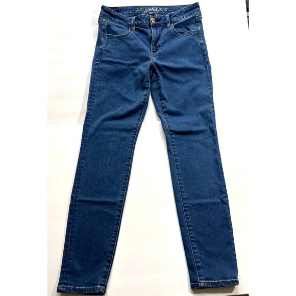 American Eagle Hell Yeah Skinny Jean Size 8 Super Stretch X Beads Embroidered - Picture 5 of 7